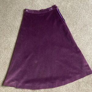 Gudule Paris Purple Velvet Skirt